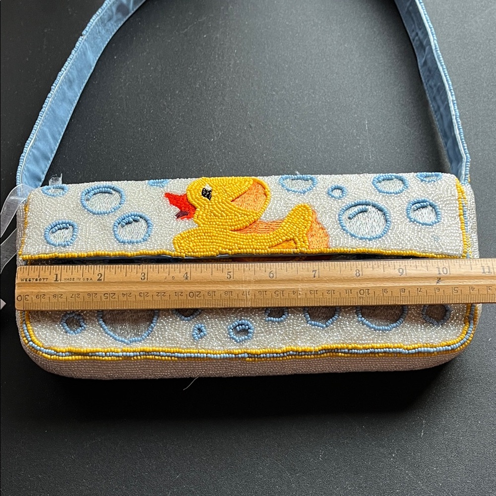 NWT Handcrafted In India Duck Embroidered Shoulder Bag - Picture 5 of 14